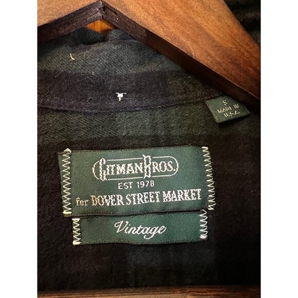 Gitman Brothers vintage green check shirt DOVER ST MARKET EXCLUSIVE - Picture 2 of 5